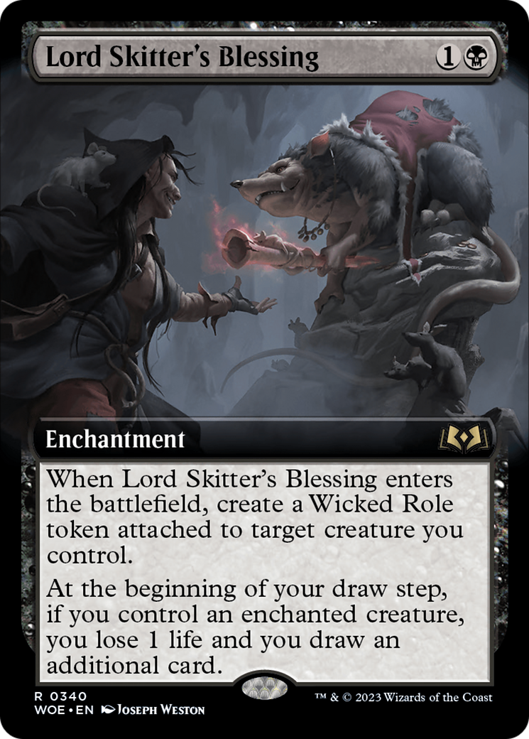 Lord Skitter's Blessing (Extended Art) [Wilds of Eldraine] | Empire Gaming NC