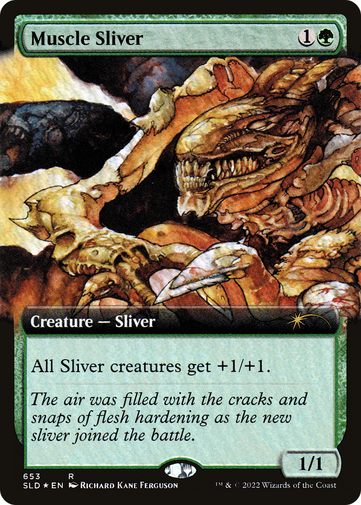 Muscle Sliver (Extended Art) [Secret Lair Drop Promos] | Empire Gaming NC