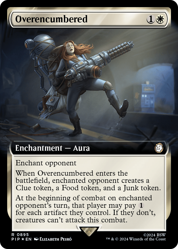 Overencumbered (Extended Art) (Surge Foil) [Fallout] | Empire Gaming NC