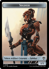 Drake // Soldier (0026) Double-Sided Token [Outlaws of Thunder Junction Commander Tokens] | Empire Gaming NC