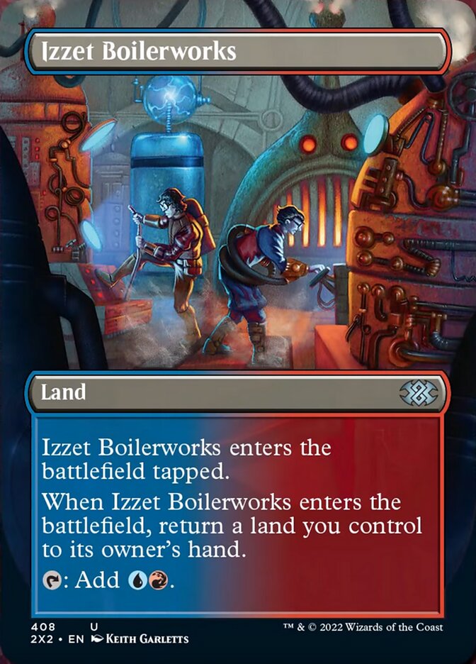 Izzet Boilerworks (Borderless Alternate Art) [Double Masters 2022] | Empire Gaming NC