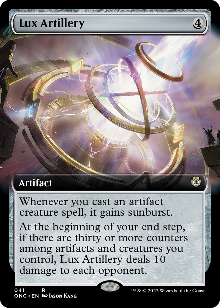 Lux Artillery (Extended Art) [Phyrexia: All Will Be One Commander] | Empire Gaming NC