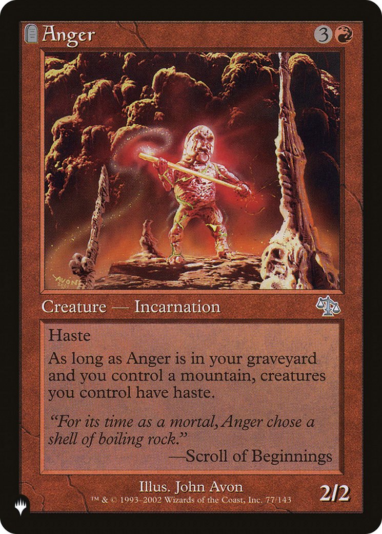 Anger (JUD) [The List Reprints] | Empire Gaming NC