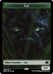 Goblin // Cat (008) Double-Sided Token [Dominaria Remastered Tokens] | Empire Gaming NC