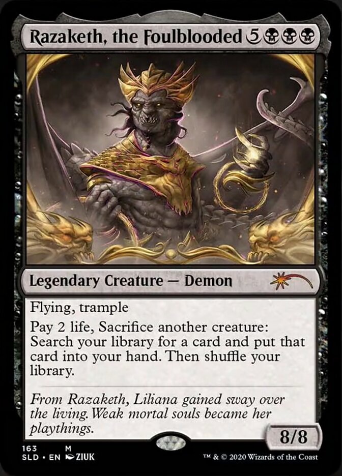 Razaketh, the Foulblooded (Foil Etched) [Secret Lair Drop Series] | Empire Gaming NC