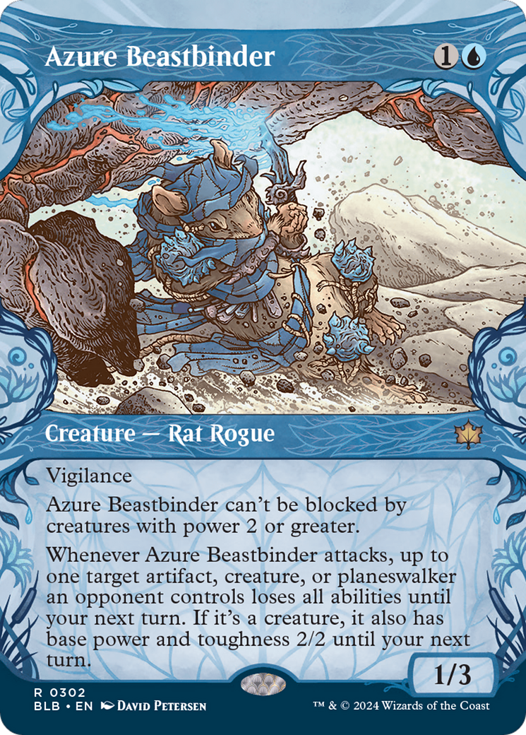 Azure Beastbinder (Showcase) [Bloomburrow] | Empire Gaming NC