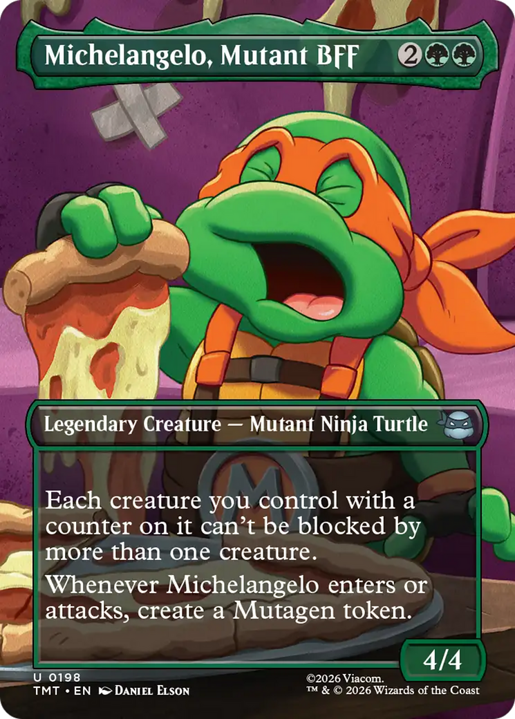 Michelangelo, Mutant BFF (Borderless) [Teenage Mutant Ninja Turtles] | Empire Gaming NC