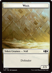 Wall // Spider Double-Sided Token [Tarkir: Dragonstorm Commander Tokens] | Empire Gaming NC