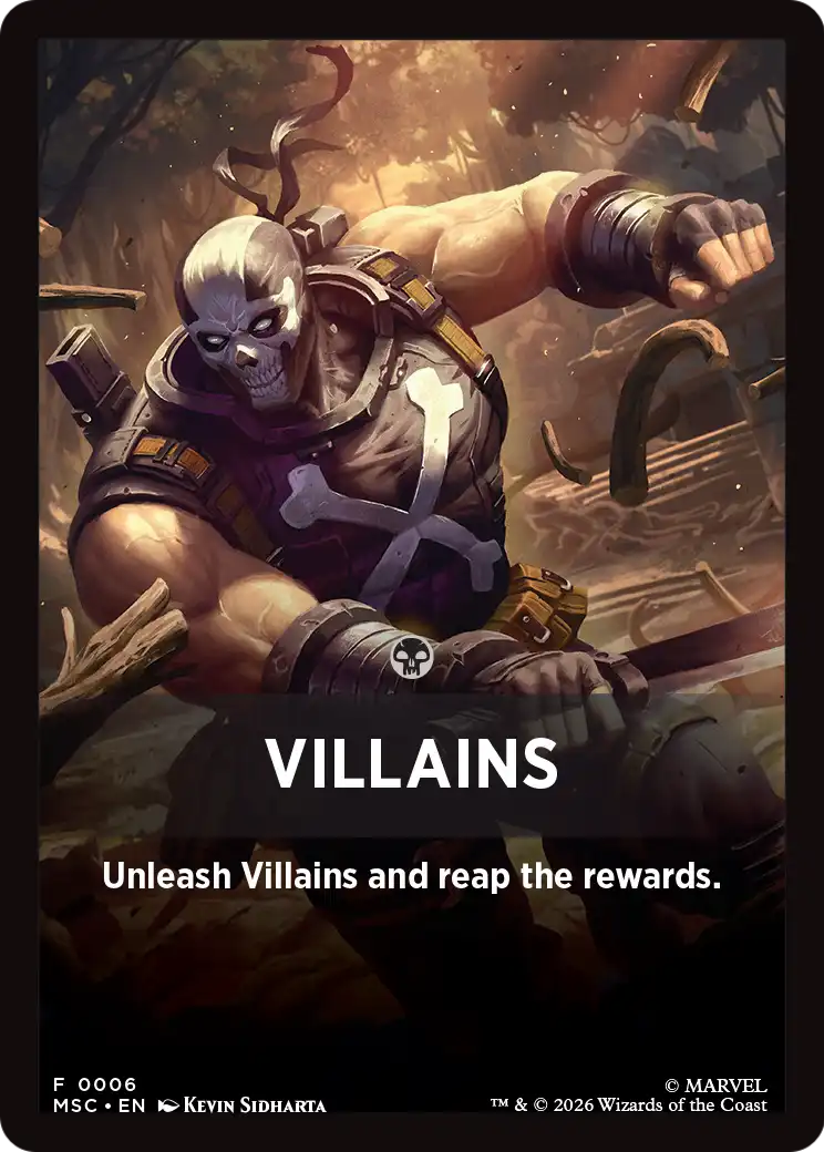 Villains Theme Card [Marvel Super Heroes Commander] | Empire Gaming NC