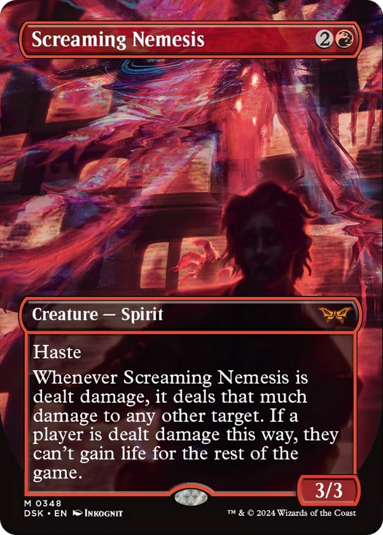 Screaming Nemesis (Borderless) [Duskmourn: House of Horror] | Empire Gaming NC