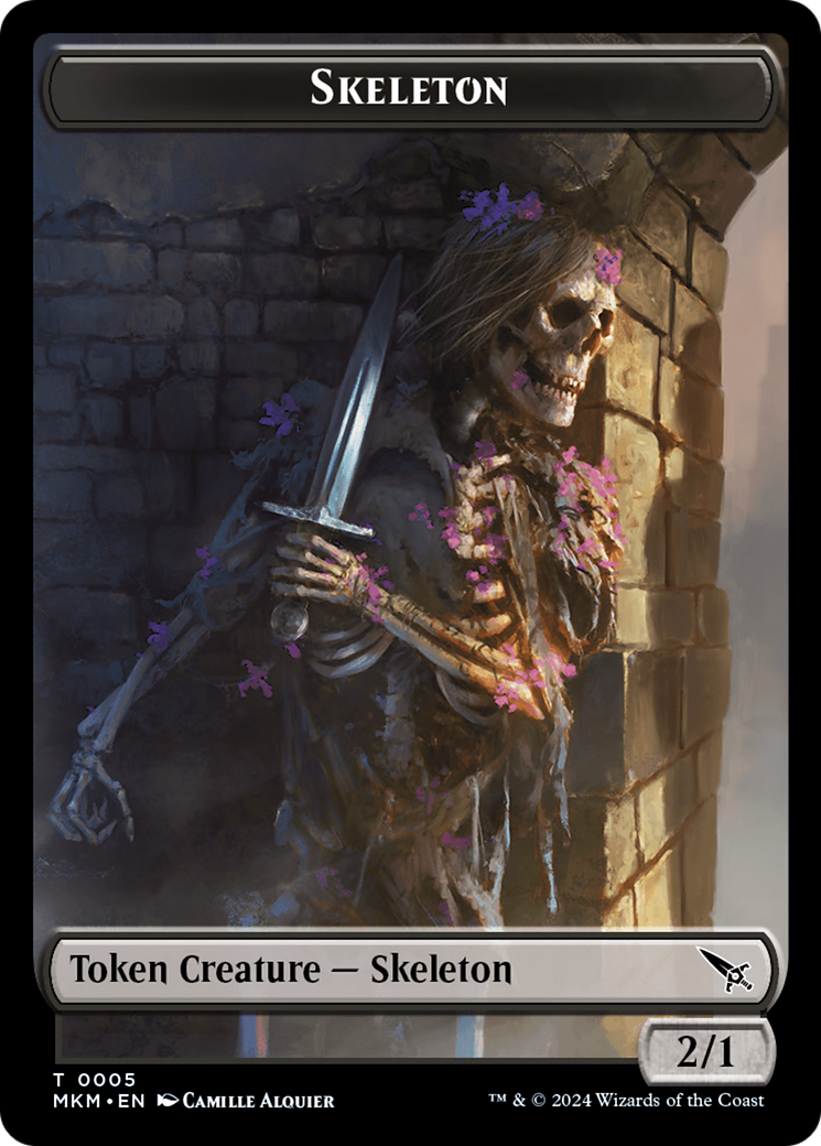 Detective // Skeleton Double-Sided Token [Murders at Karlov Manor Tokens] | Empire Gaming NC