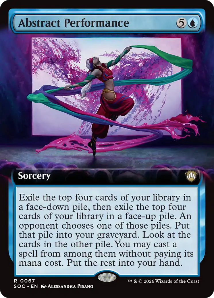 Abstract Performance (Extended Art) [Secrets of Strixhaven Commander] | Empire Gaming NC