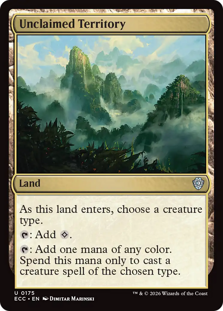 Unclaimed Territory [Lorwyn Eclipsed Commander] | Empire Gaming NC