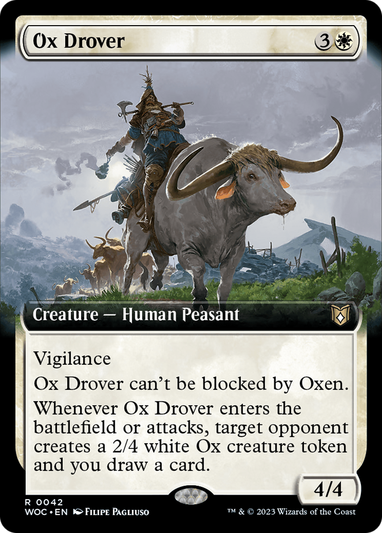 Ox Drover (Extended Art) [Wilds of Eldraine Commander] | Empire Gaming NC