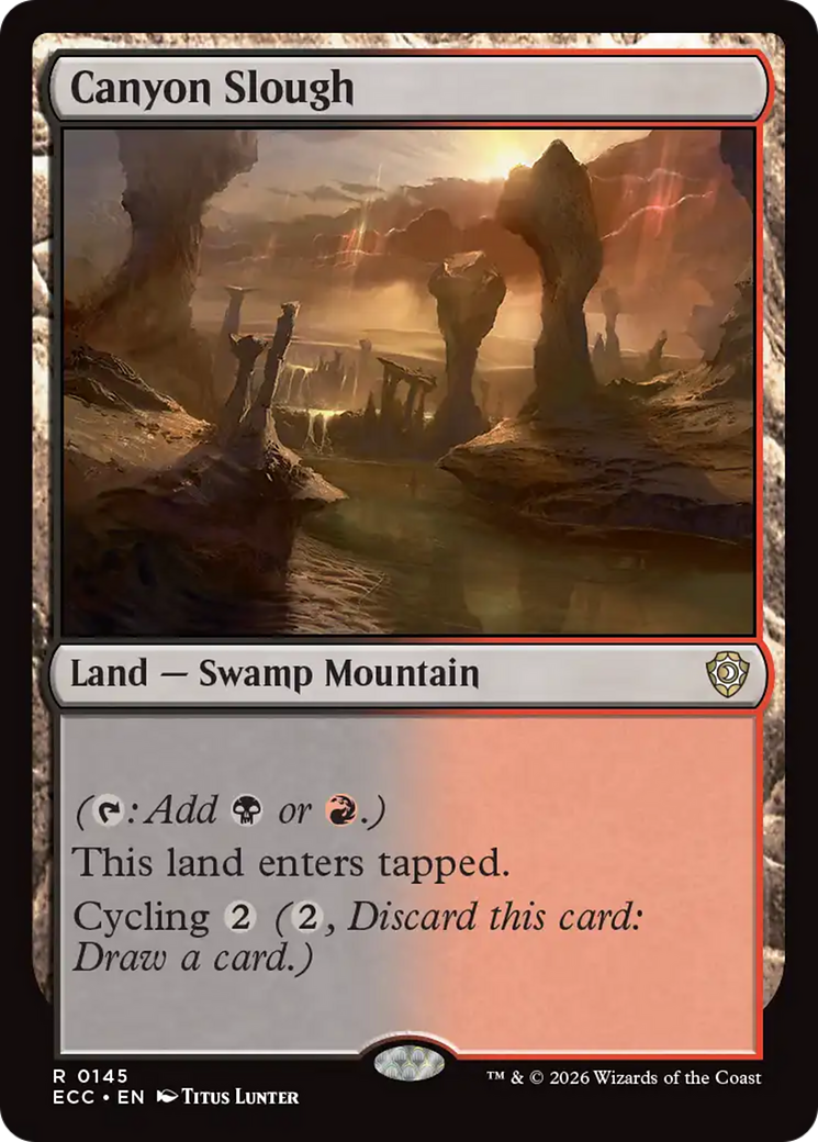 Canyon Slough [Lorwyn Eclipsed Commander] | Empire Gaming NC