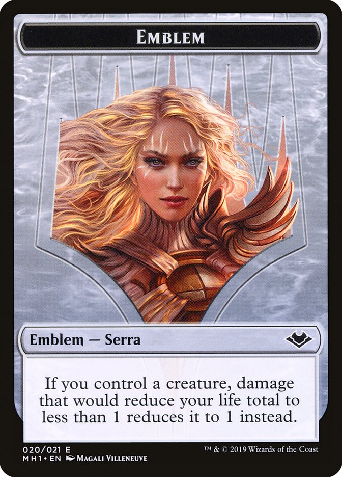 Serra the Benevolent Emblem [Modern Horizons Tokens] | Empire Gaming NC