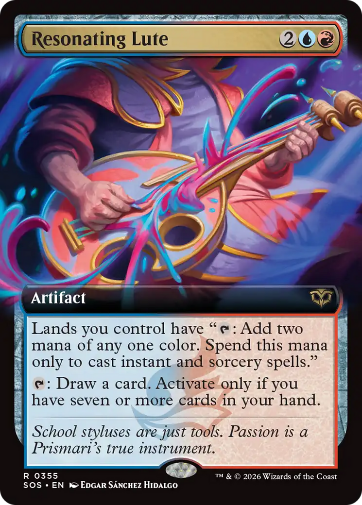 Resonating Lute (Extended Art) [Secrets of Strixhaven] | Empire Gaming NC