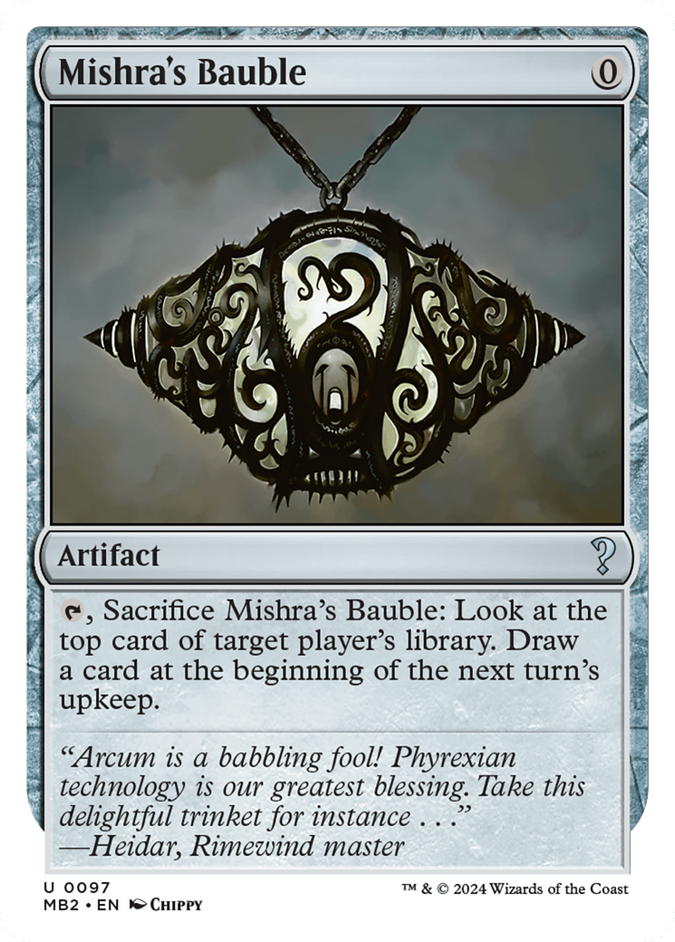 Mishra's Bauble (White Border) [Mystery Booster 2] | Empire Gaming NC