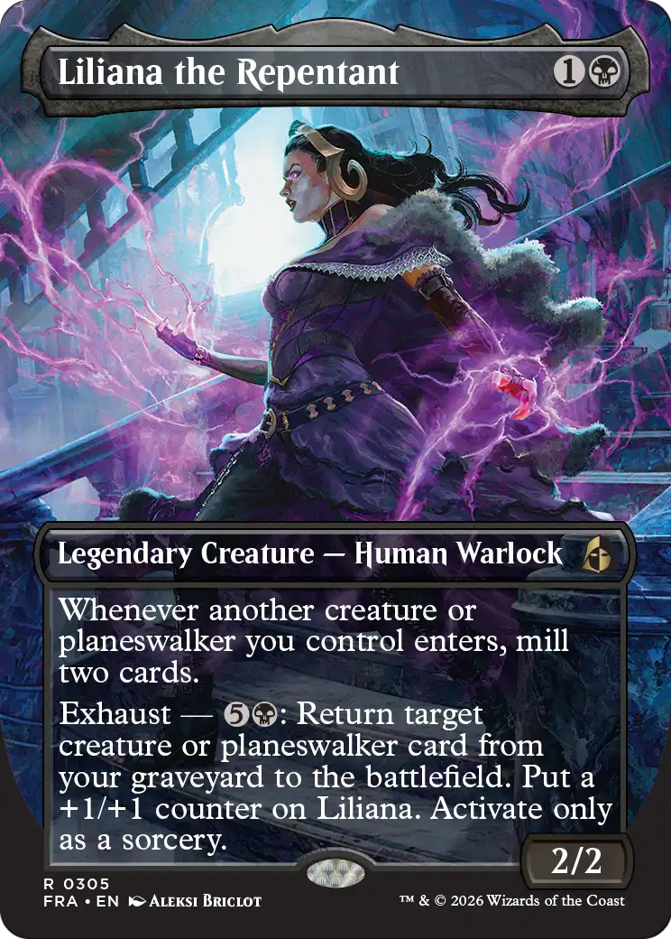 Liliana the Repentant (Borderless) [Reality Fracture] | Empire Gaming NC