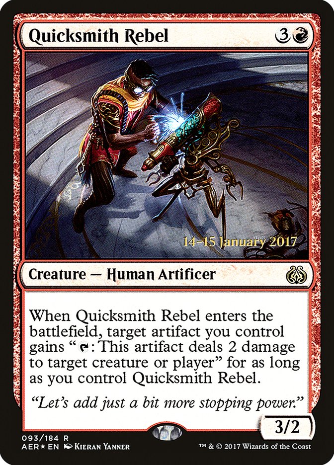 Quicksmith Rebel [Aether Revolt Prerelease Promos] | Empire Gaming NC