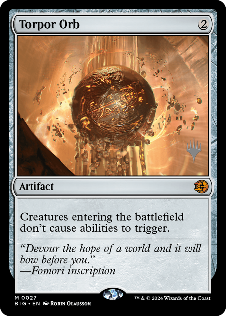 Torpor Orb (Promo Pack) [Outlaws of Thunder Junction: The Big Score] | Empire Gaming NC
