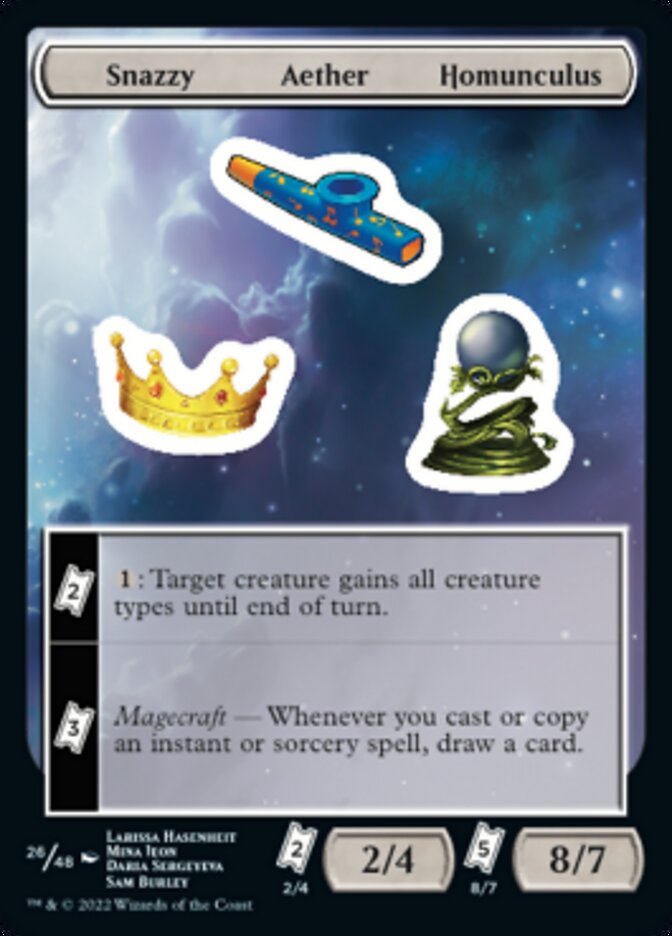 Snazzy Aether Homunculus [Unfinity Stickers] | Empire Gaming NC