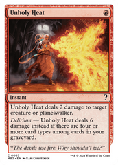 Unholy Heat (White Border) [Mystery Booster 2] | Empire Gaming NC