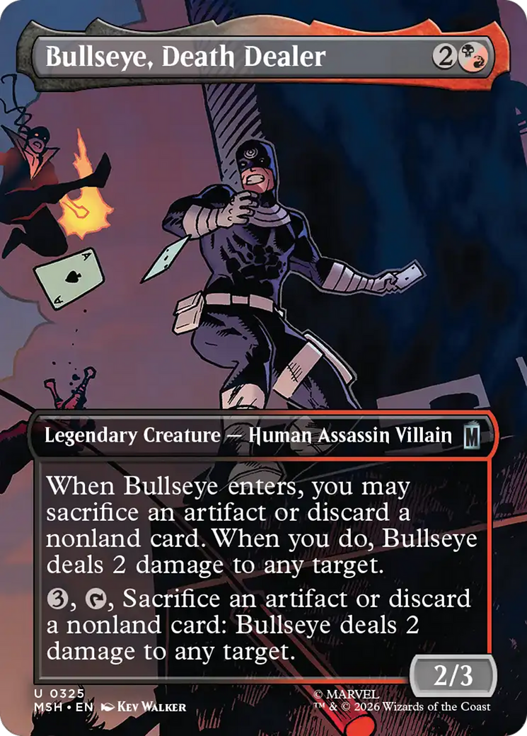 Bullseye, Death Dealer (Borderless) [Marvel Super Heroes] | Empire Gaming NC