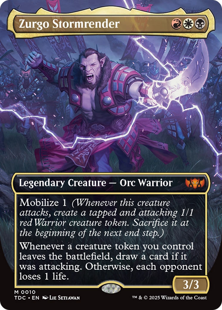 Zurgo Stormrender (Borderless) [Tarkir: Dragonstorm Commander] | Empire Gaming NC