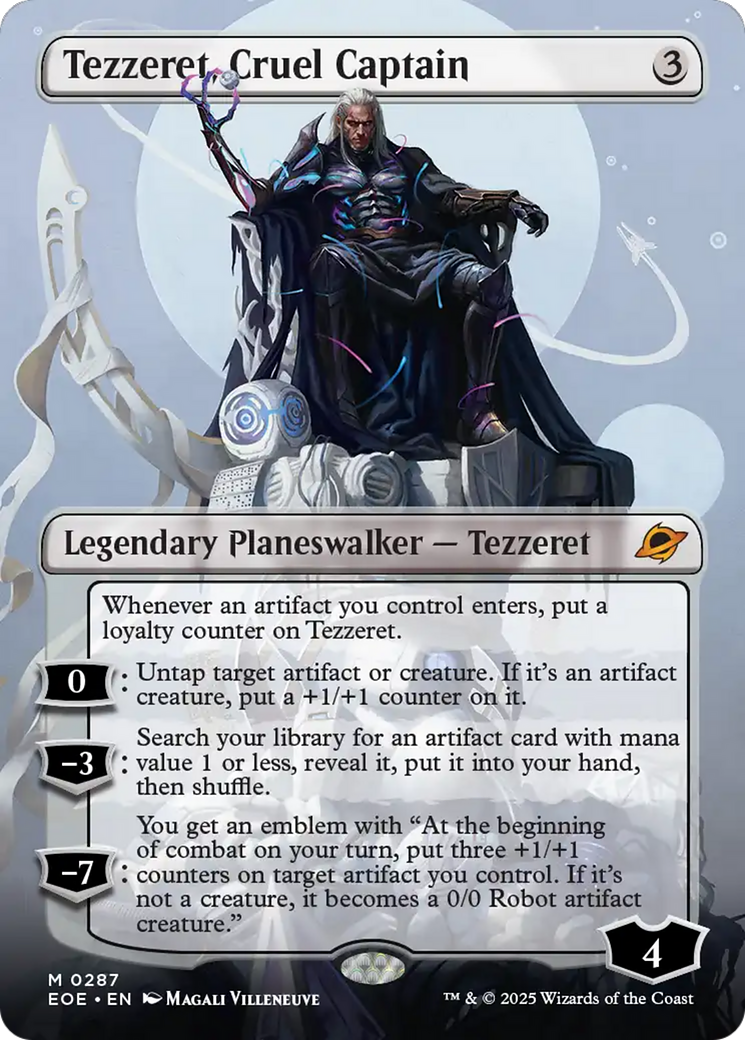 Tezzeret, Cruel Captain (Borderless) [Edge of Eternities] | Empire Gaming NC
