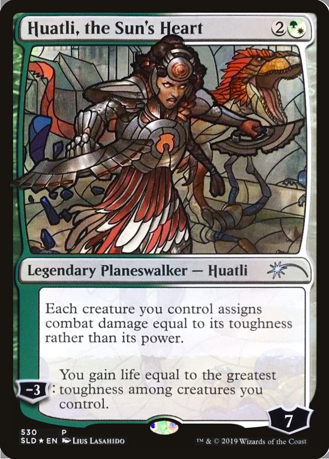 Huatli, the Sun's Heart (Stained Glass) [Secret Lair Drop Promos] | Empire Gaming NC