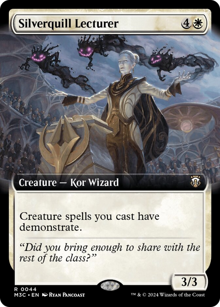 Silverquill Lecturer (Extended Art) (Ripple Foil) [Modern Horizons 3 Commander] | Empire Gaming NC