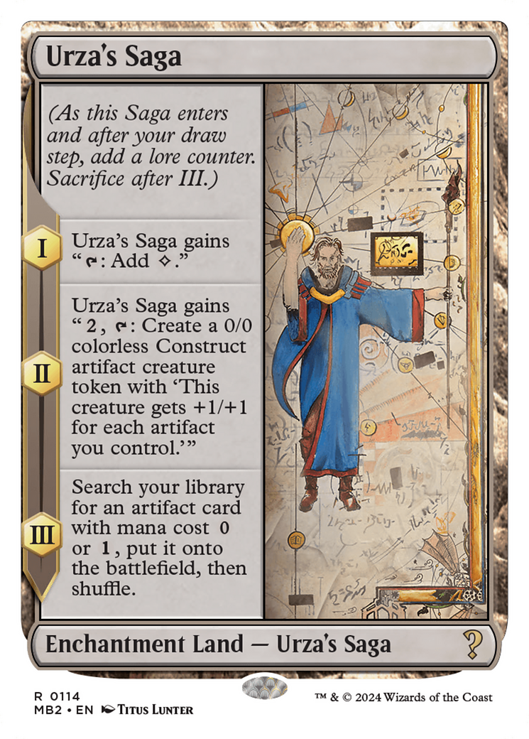 Urza's Saga (White Border) [Mystery Booster 2] | Empire Gaming NC