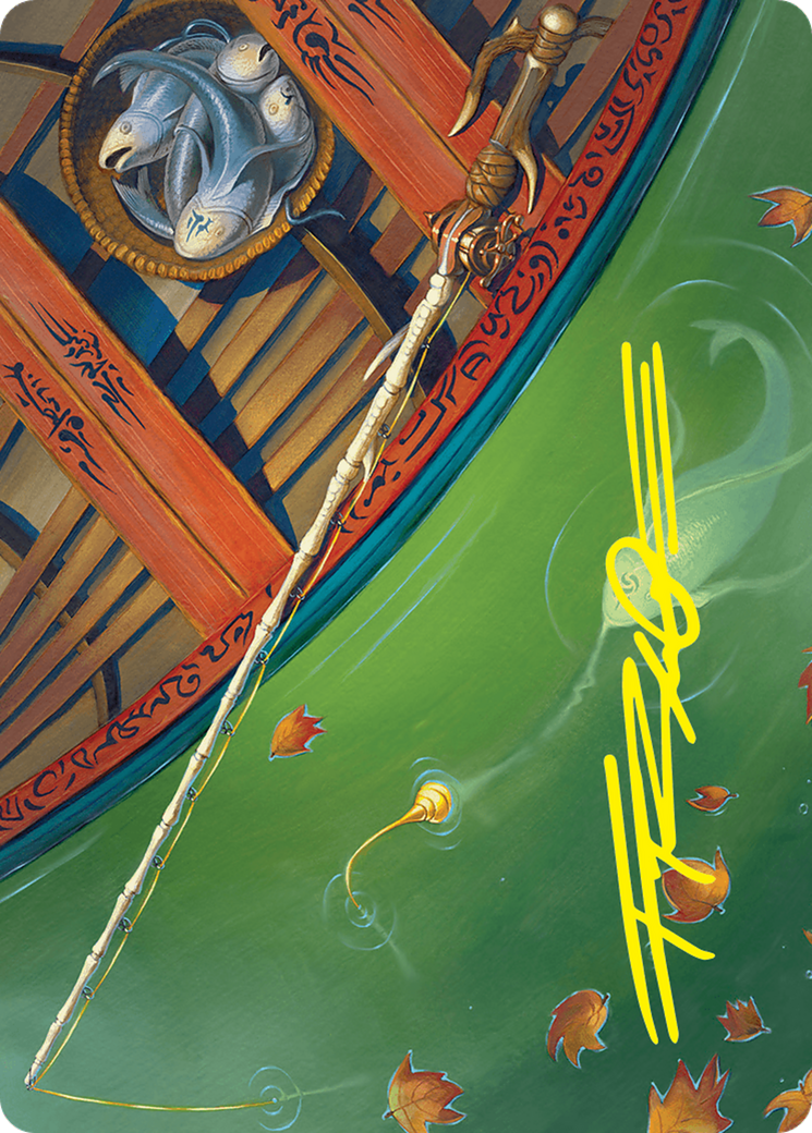 Fishing Pole Art Card (18/54) (Gold-Stamped Signature) [Foundations Art Series] | Empire Gaming NC