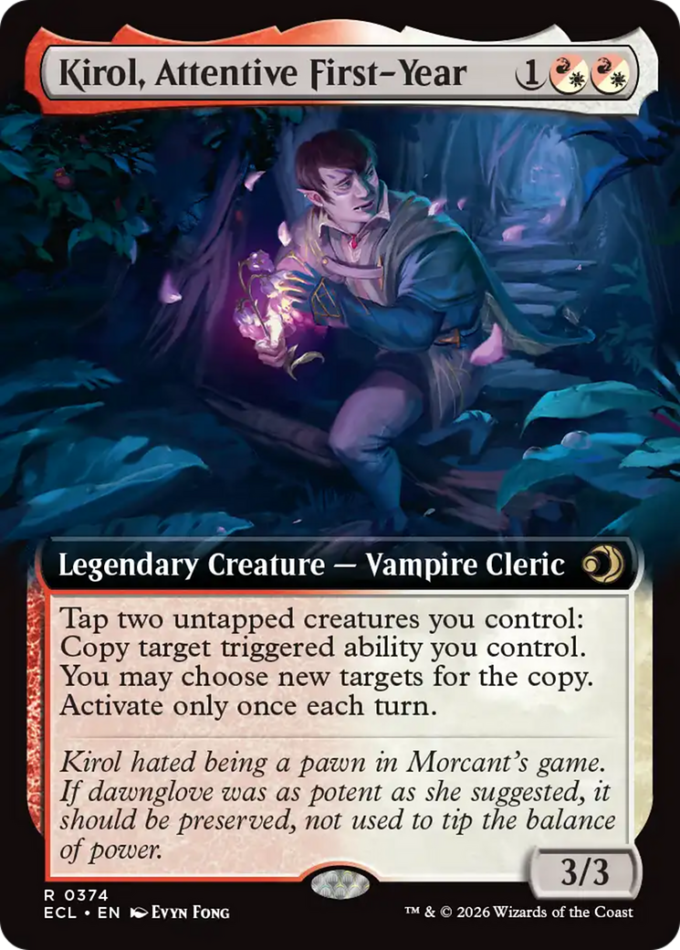 Kirol, Attentive First-Year (Extended Art) [Lorwyn Eclipsed] | Empire Gaming NC