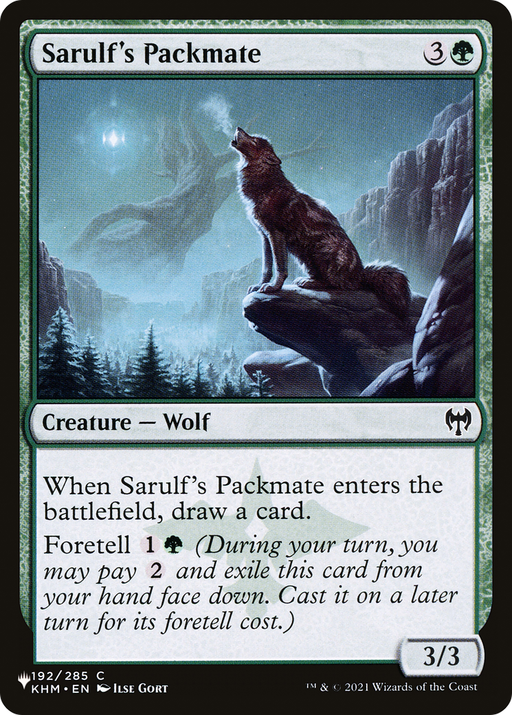 Sarulf's Packmate [The List] | Empire Gaming NC