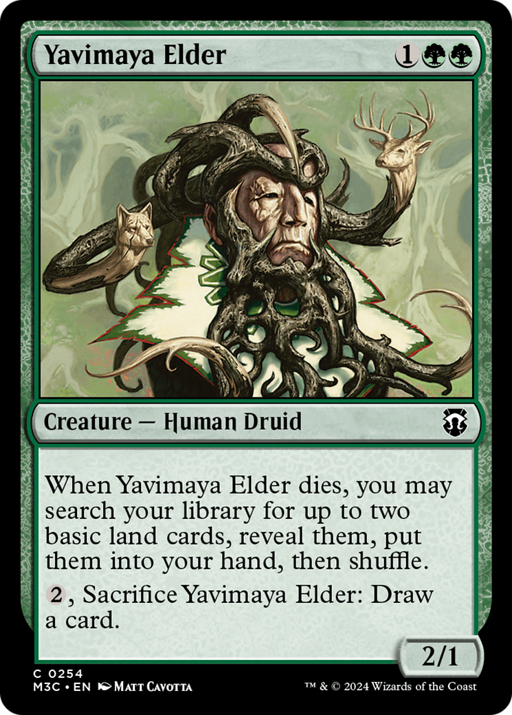 Yavimaya Elder (Ripple Foil) [Modern Horizons 3 Commander] | Empire Gaming NC