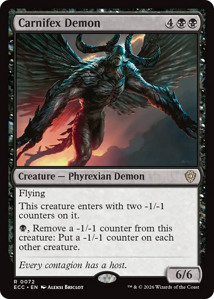 Carnifex Demon [Lorwyn Eclipsed Commander] | Empire Gaming NC