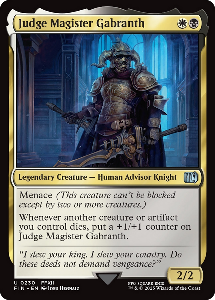 Judge Magister Gabranth [FINAL FANTASY] | Empire Gaming NC