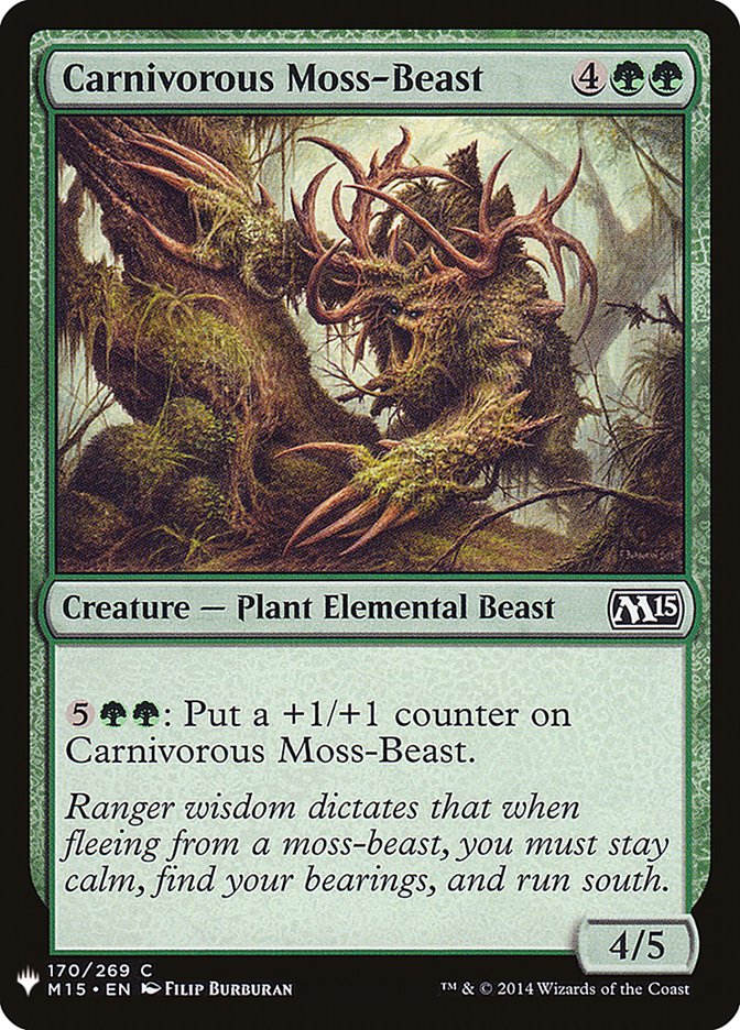 Carnivorous Moss-Beast [Mystery Booster] | Empire Gaming NC