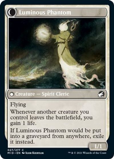 Lunarch Veteran // Luminous Phantom [Innistrad: Midnight Hunt] | Empire Gaming NC