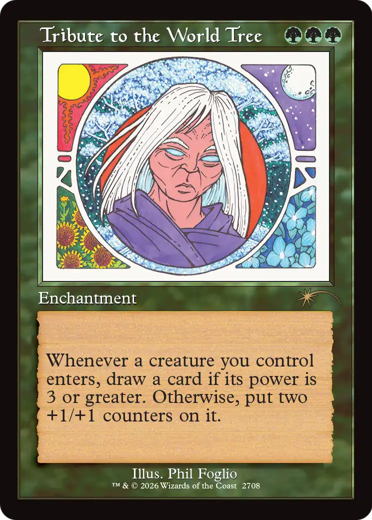 Tribute to the World Tree (Retro Frame) [Secret Lair Drop Series] | Empire Gaming NC