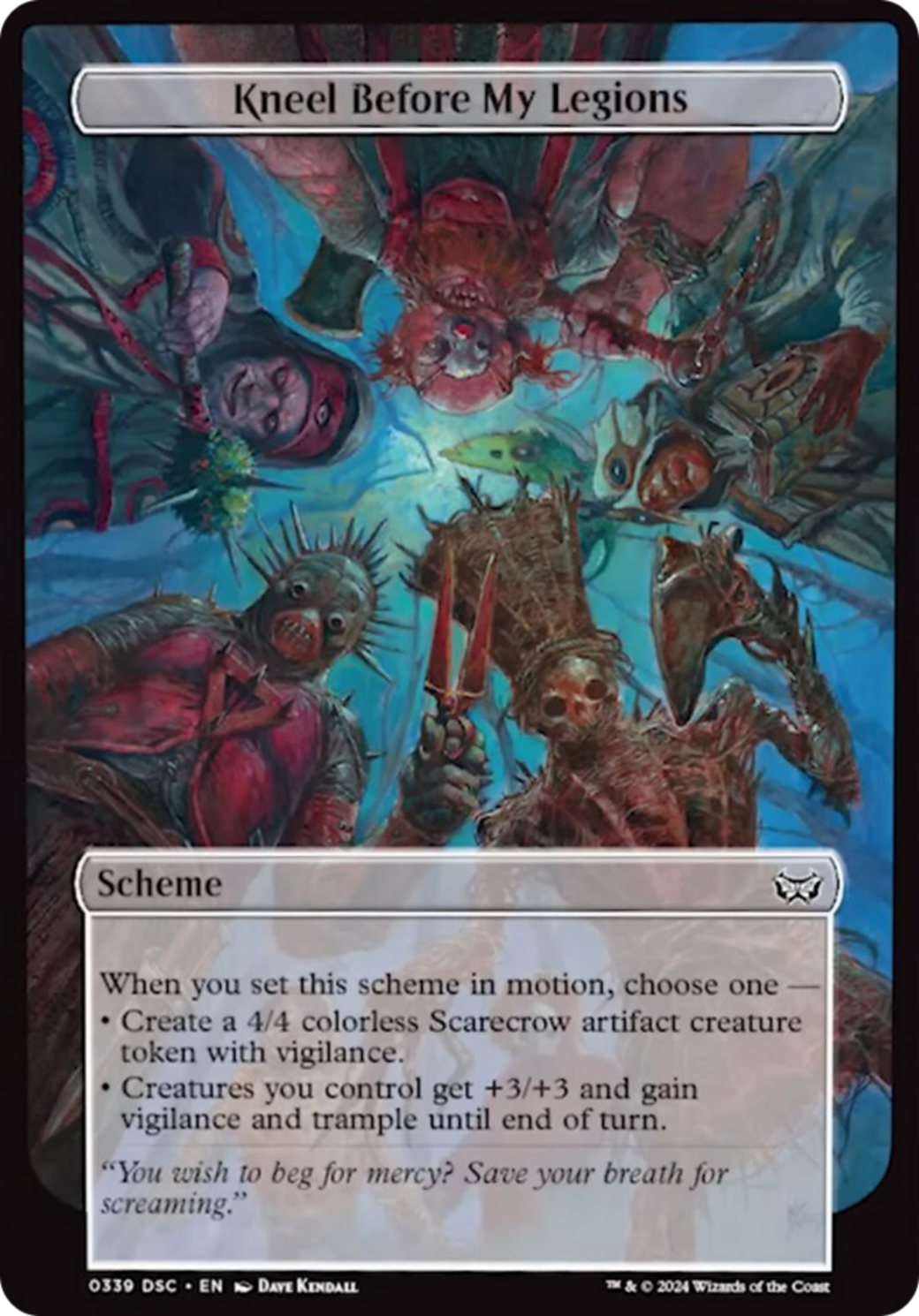 Kneel Before My Legions (Full Art) [Duskmourn: Archenemy] | Empire Gaming NC