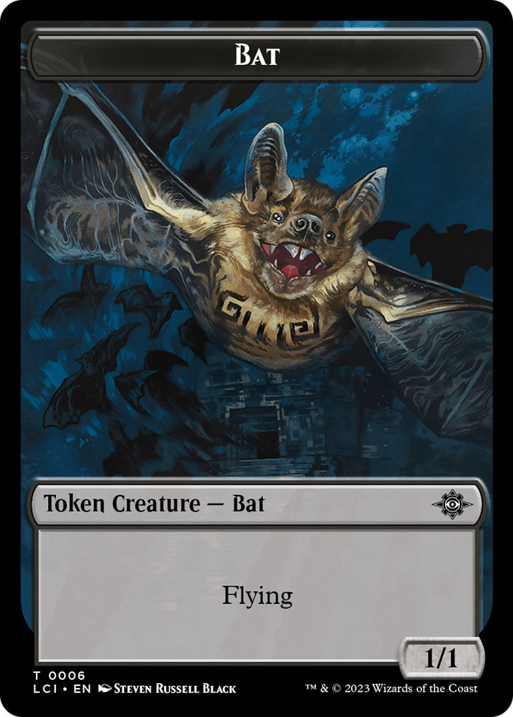 Bat // Vampire (0004) Double-Sided Token [The Lost Caverns of Ixalan Commander Tokens] | Empire Gaming NC