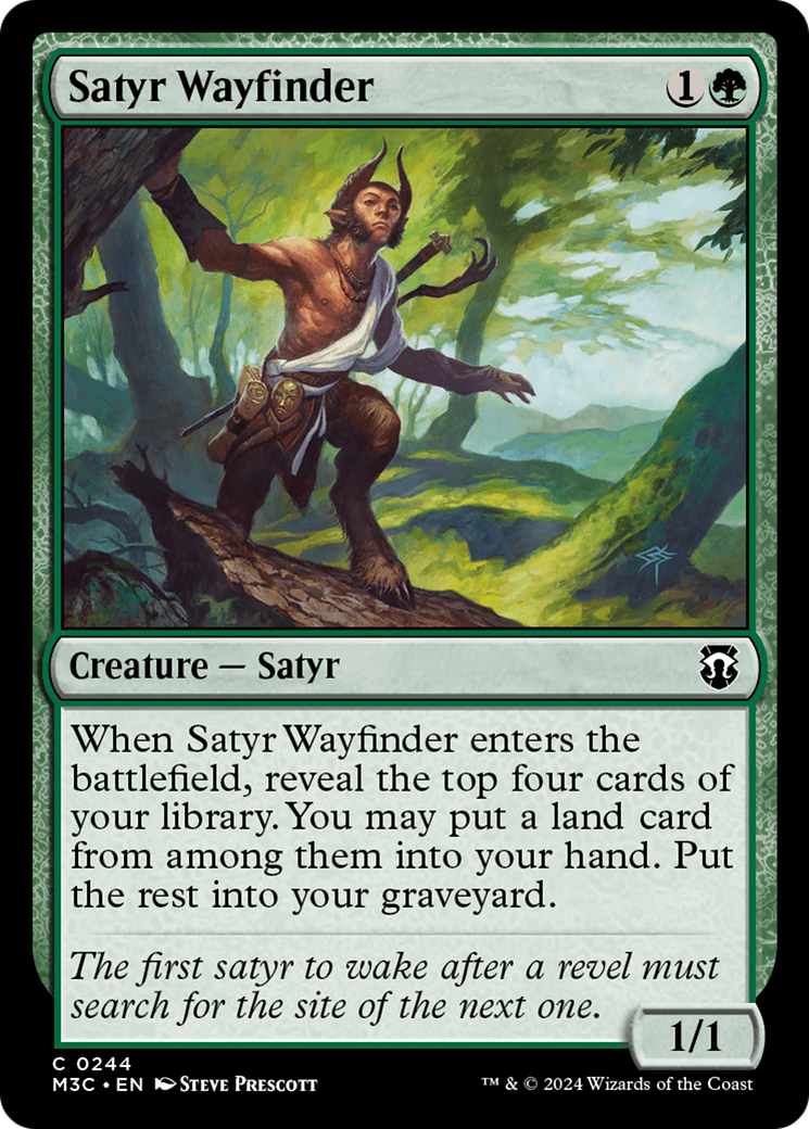 Satyr Wayfinder (Ripple Foil) [Modern Horizons 3 Commander] | Empire Gaming NC