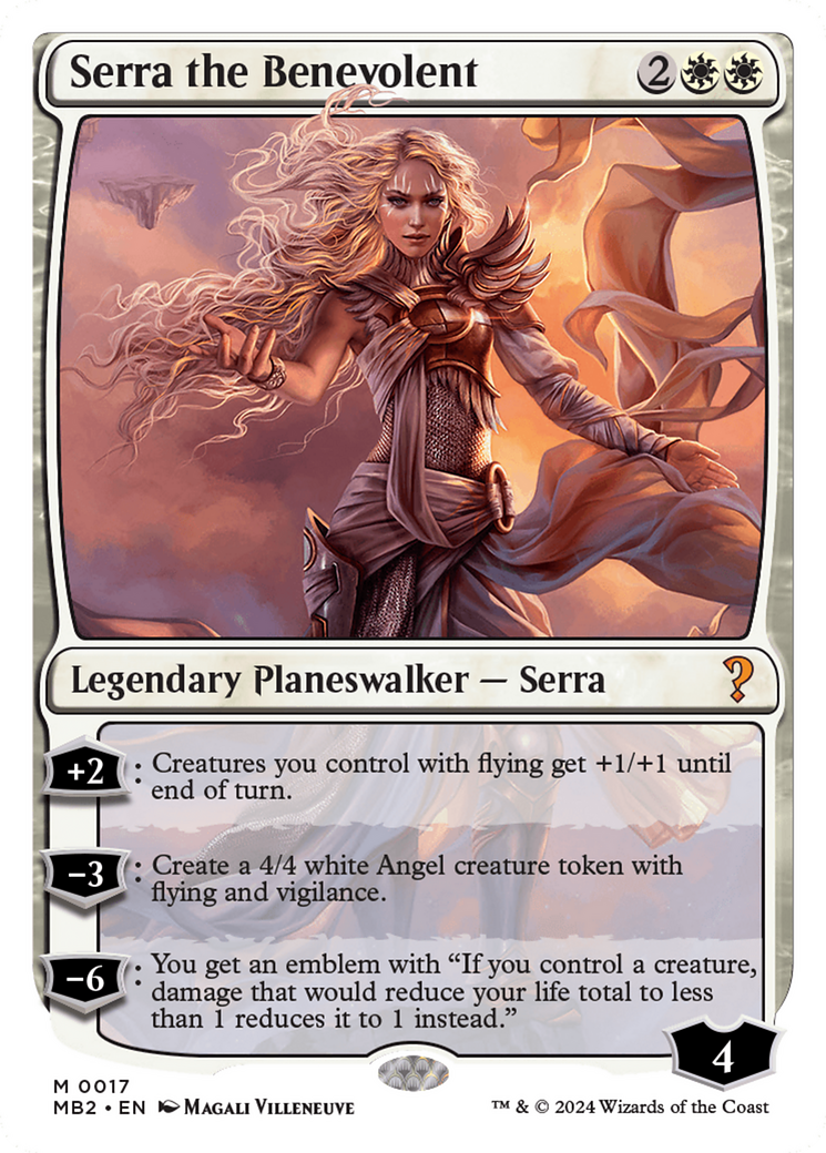 Serra the Benevolent (White Border) [Mystery Booster 2] | Empire Gaming NC