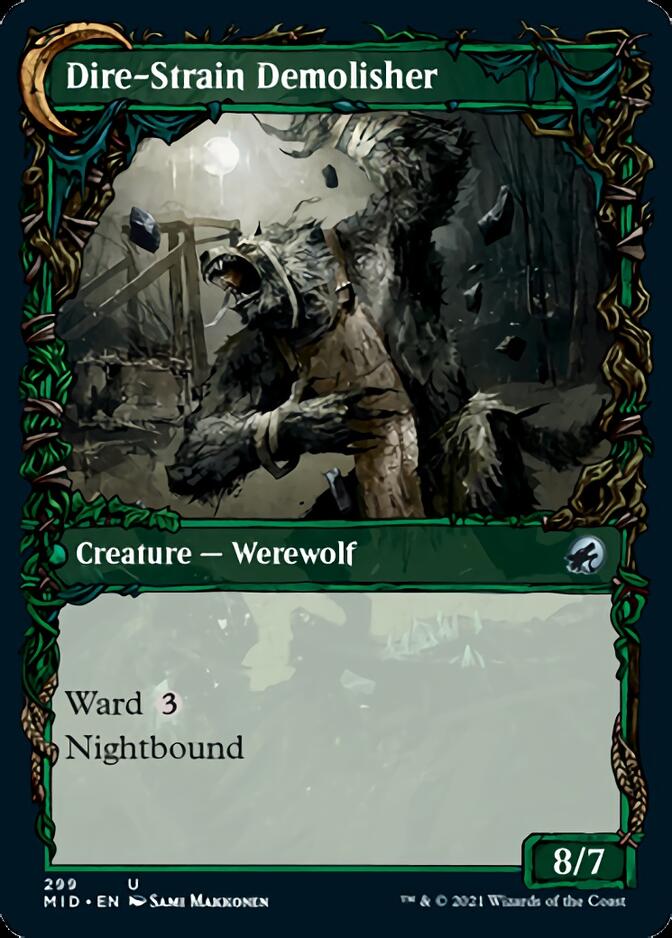 Burly Breaker // Dire-Strain Demolisher (Showcase Equinox) [Innistrad: Midnight Hunt] | Empire Gaming NC