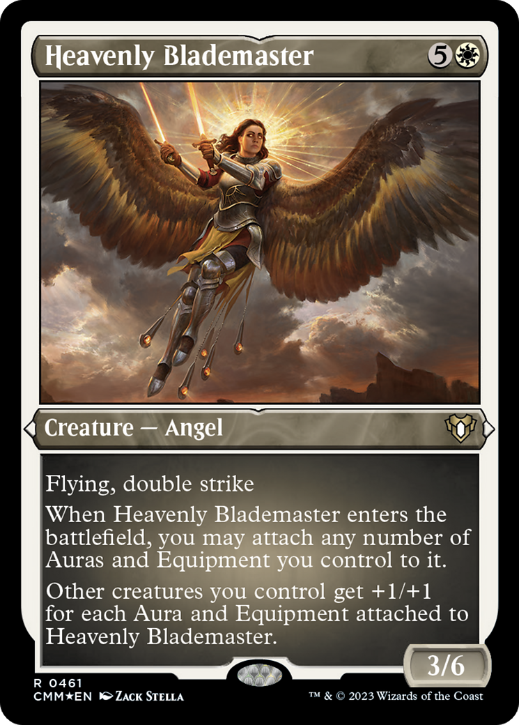 Heavenly Blademaster (Foil Etched) [Commander Masters] | Empire Gaming NC