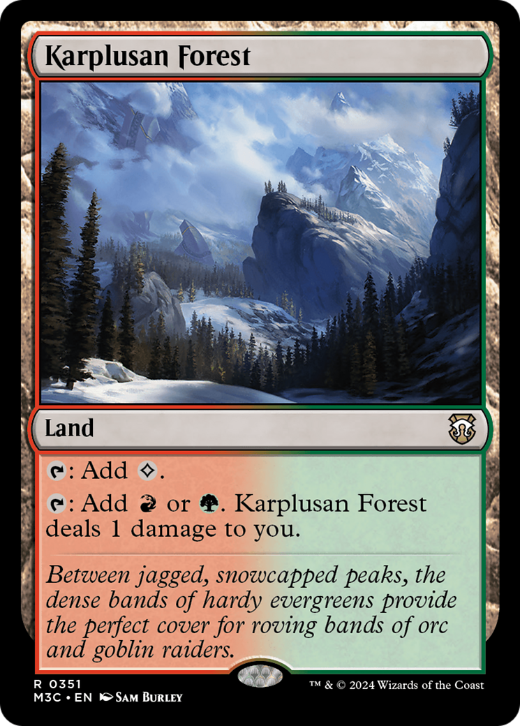 Karplusan Forest (Ripple Foil) [Modern Horizons 3 Commander] | Empire Gaming NC