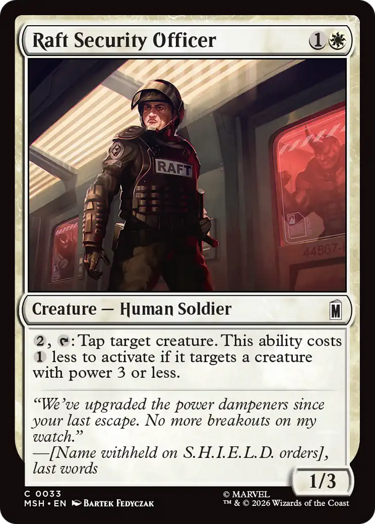 Raft Security Officer [Marvel Super Heroes] | Empire Gaming NC